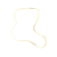 Gold liquid geometric shapes. Graphic elements