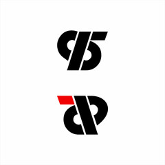 Simple abstract number 85 and letter AP logo design.