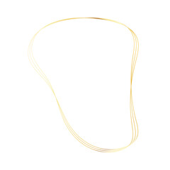 Gold liquid geometric shapes. Graphic elements