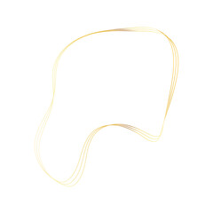 Gold liquid geometric shapes. Graphic elements