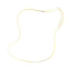 Gold liquid geometric shapes. Graphic elements