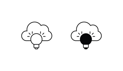 Cloud icon design with white background stock illustration