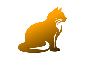 Cat silhouette style premium Victor file 