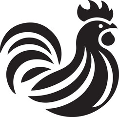 Chicken Silhouette Vector Design