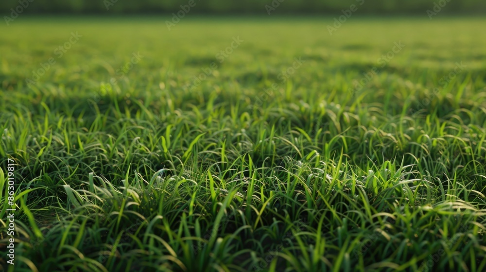 Canvas Prints a serene landscape featuring a lush green field and trees in the background