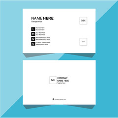 Creative professional business card design template.
