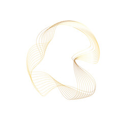 Abstract Gold liquid geometric element, shapes