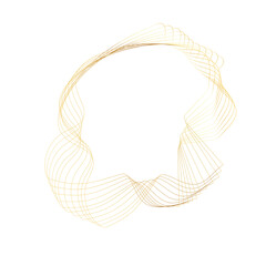 Abstract Gold liquid geometric element, shapes