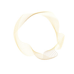 Abstract Gold liquid geometric element, shapes