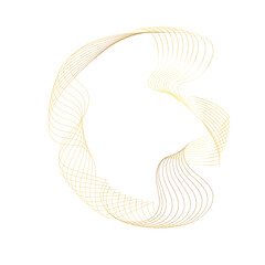 Abstract Gold liquid geometric element, shapes