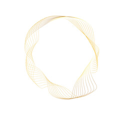 Abstract Gold liquid geometric element, shapes