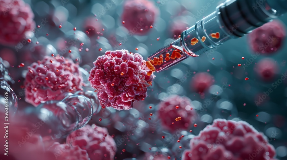 Poster a doctor using a gene editing tool to correct a genetic defect in a patient's cells.