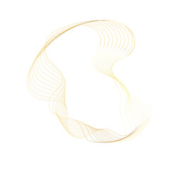 Abstract Gold liquid geometric element, shapes