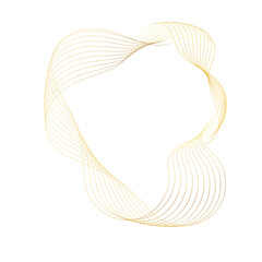 Abstract Gold liquid geometric element, shapes