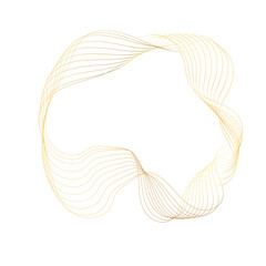 Abstract Gold liquid geometric element, shapes