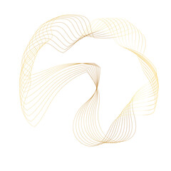 Abstract Gold liquid geometric element, shapes