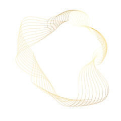 Abstract Gold liquid geometric element, shapes