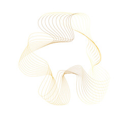 Abstract Gold liquid geometric element, shapes