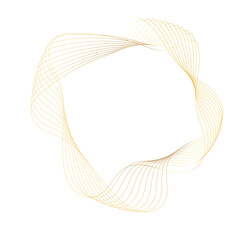 Abstract Gold liquid geometric element, shapes