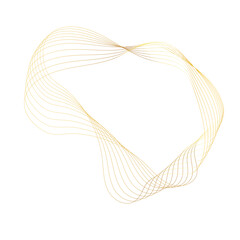 Abstract Gold liquid geometric element, shapes