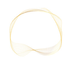 Abstract Gold liquid geometric element, shapes