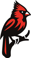 cardinal Bird vector illustration