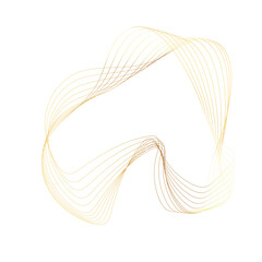 Abstract Gold liquid geometric element, shapes