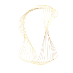 Abstract Gold liquid geometric element, shapes