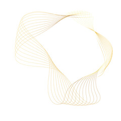Abstract Gold liquid geometric element, shapes