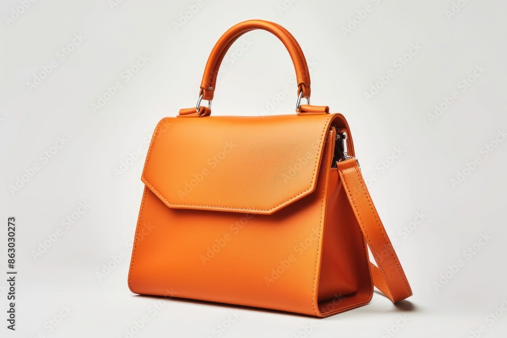 Poster A handbag with a strap on a white background, suitable for lifestyle and fashion photography