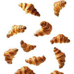 Fototapeta premium croissant isolated on white background