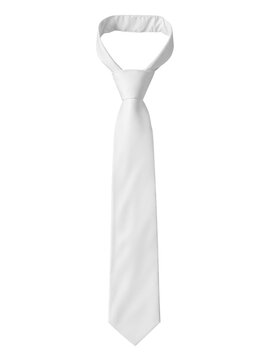 recommend clip art: An image of a White Tie isolated on a white background