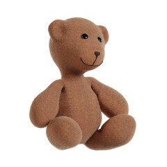 Realistic 3d Render Teddy bear isolated on white