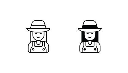 Gardener icon design with white background stock illustration