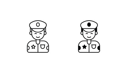 Fototapeta premium Police icon design with white background stock illustration