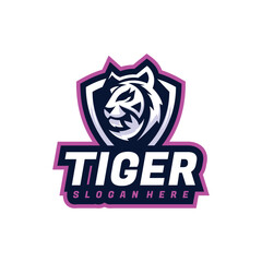 Vector tiger e sport logo 