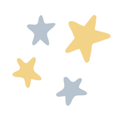 Yellow and gray stars 