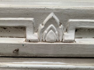 Thai style white stucco pattern, ka nok