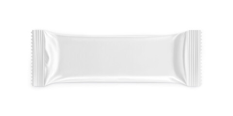 An image of a White Snack Package isolated on a white background