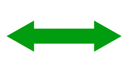Green one arrow icon, Green color arrow indicator Symbol