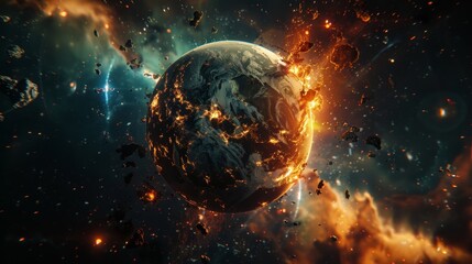 Spectacular Cosmic Explosion, Generative AI