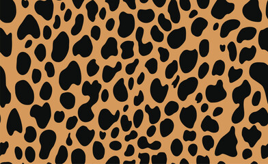 
leopard spots vector pattern seamless fashionable print for textiles