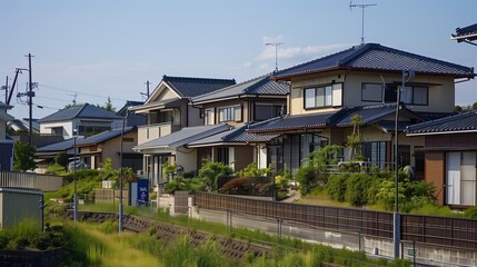 Obraz premium 日本の住宅街