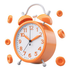 alarm clock isolated on white