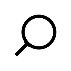 Search or magnifying glass icon with simple and modern design