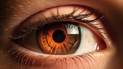 Fototapeta premium close up of a human eye