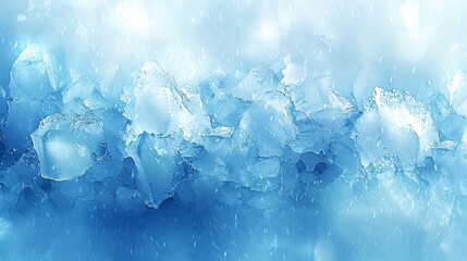 Light blue background with white smoke and pink lighting.