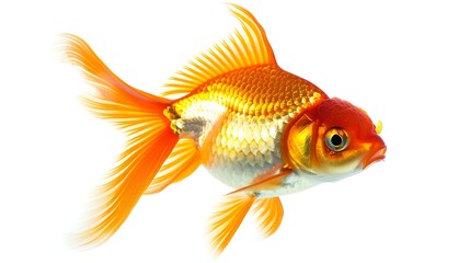 goldfish isolated on white background : Generative AI
