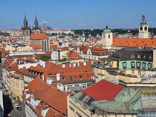 Prag Tschechien Panorama von oben