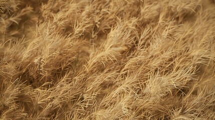 Obraz premium Dry pampas grass field close up texture and natural background : Generative AI